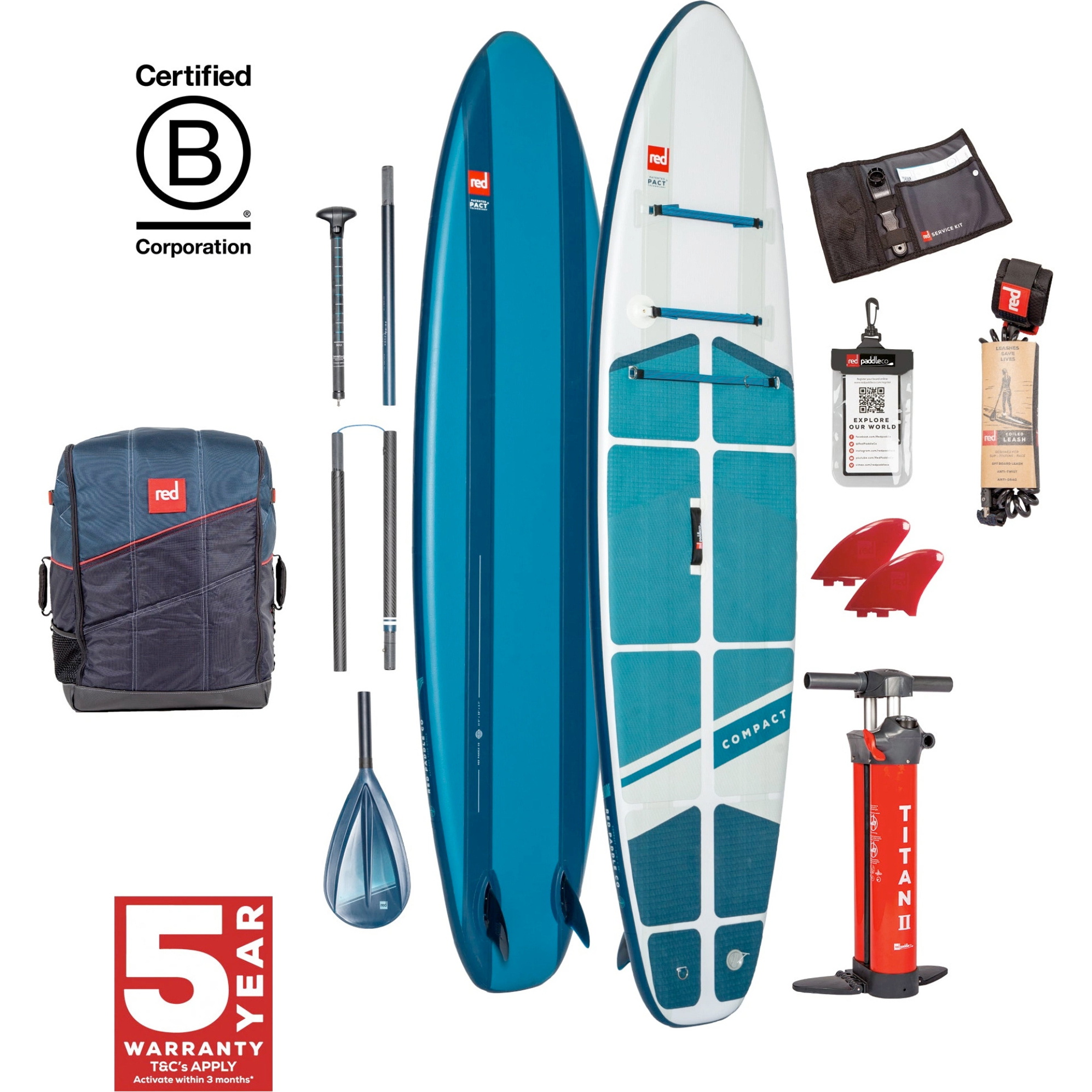 2026 Red Paddle Co Compact 11'0 Stand Up Paddle Board Package 001-001-001-0123